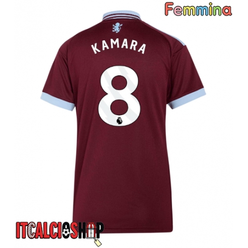 Aston Villa Boubacar Kamara #8 Prima Maglia Femmina 2026-27 Manica Corta